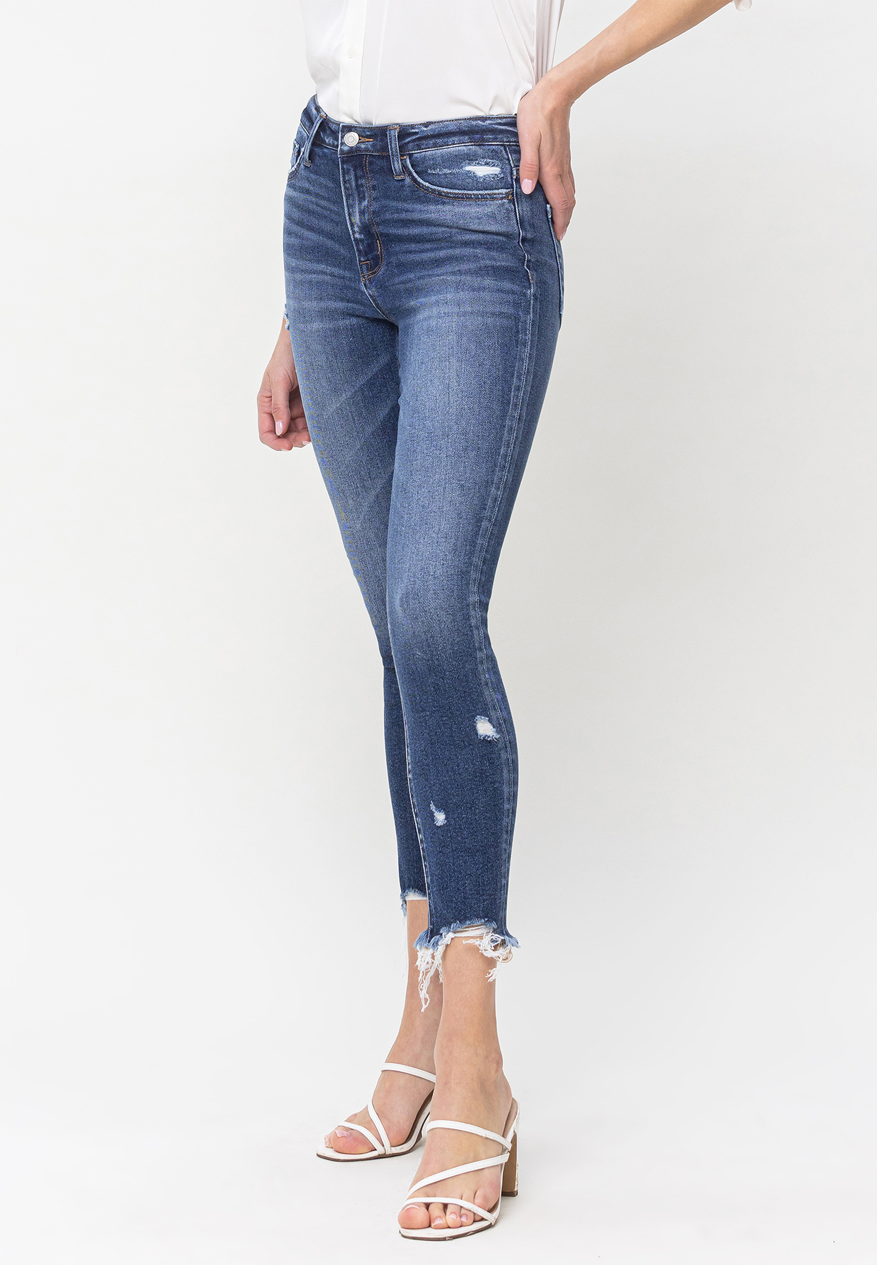 Flying Monkey&trade; High Rise Cropped Skinny Jean, C258, large