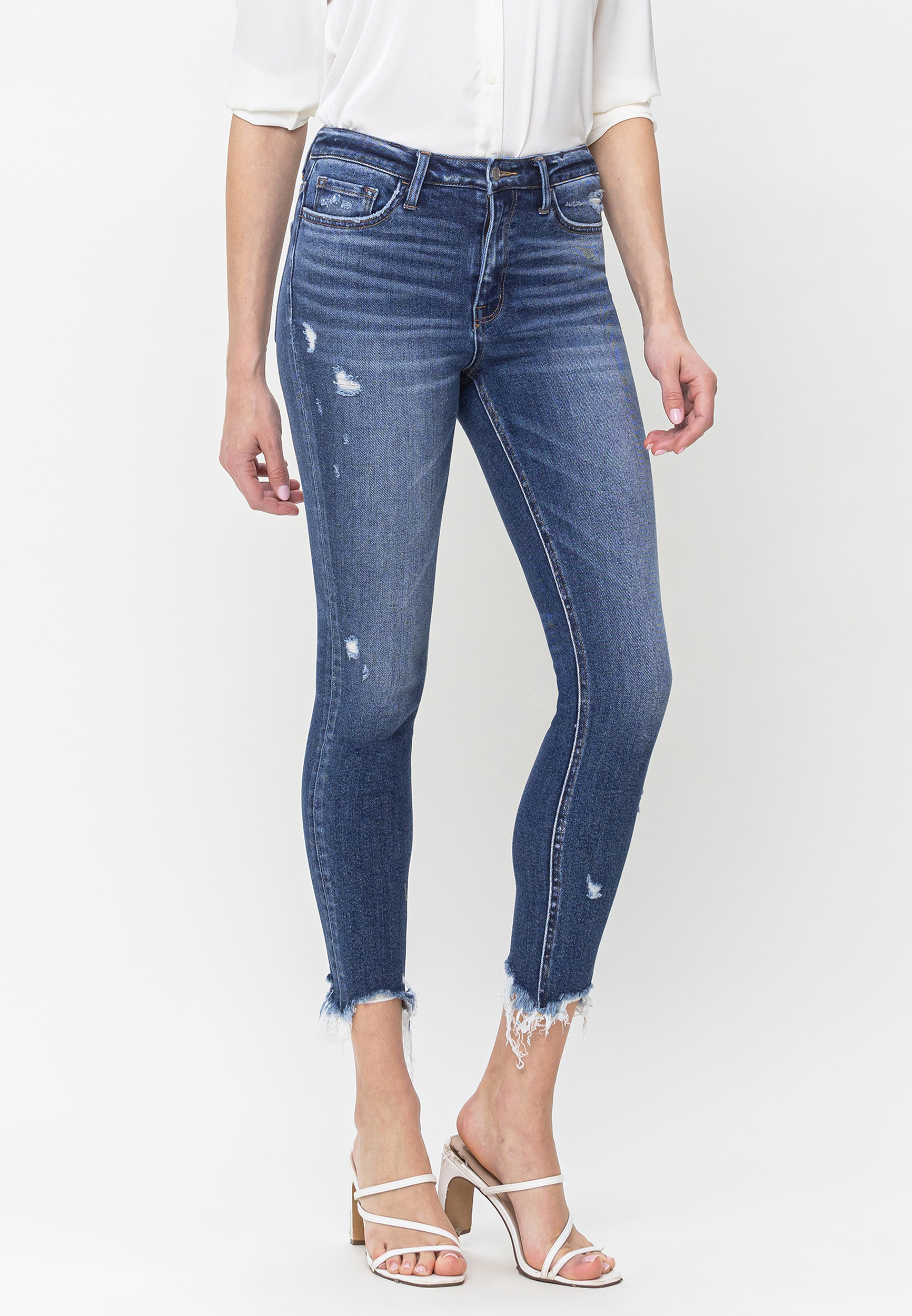 Flying Monkey&trade; High Rise Cropped Skinny Jean, C258, large