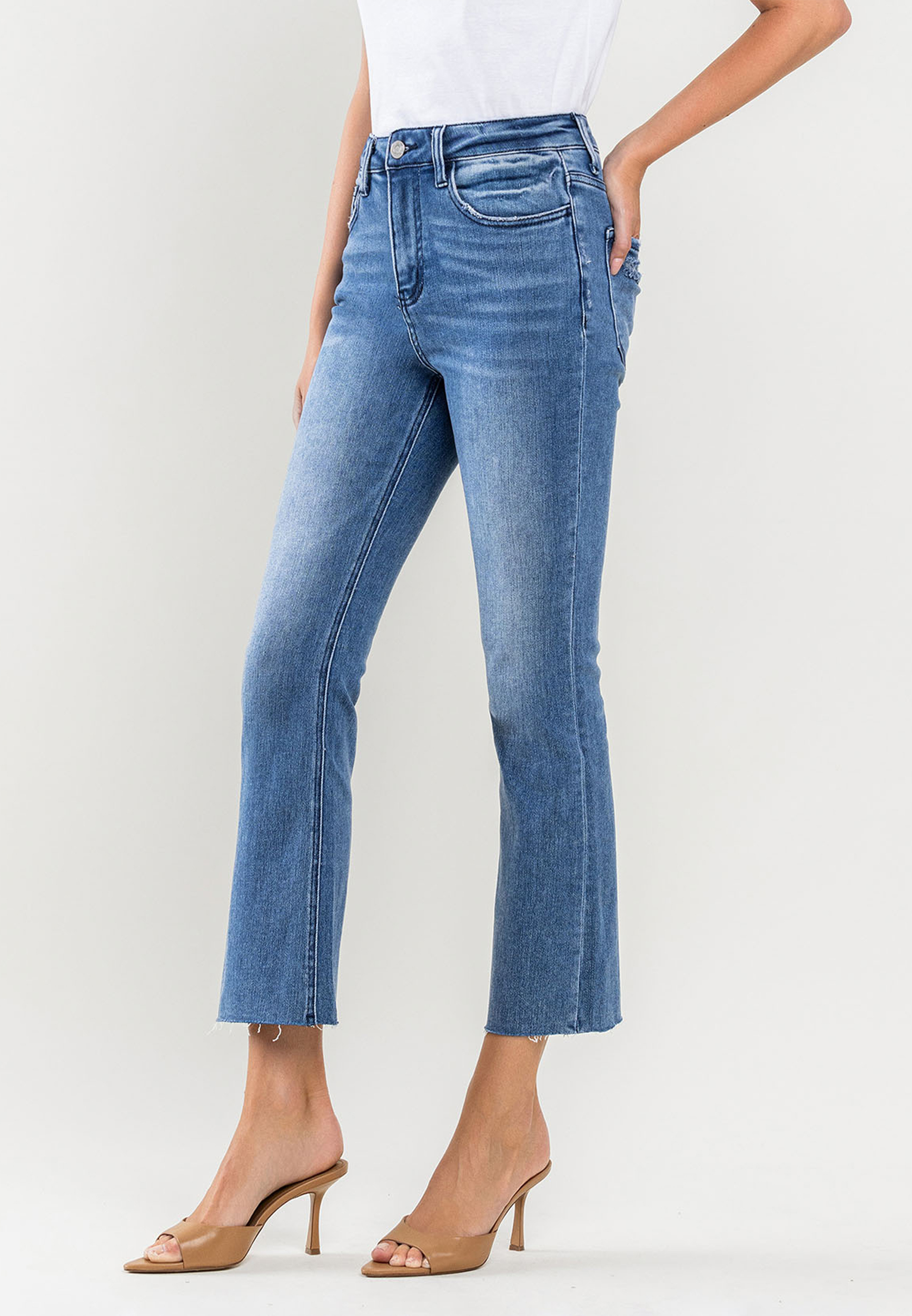 Vervet&trade; Kick Flare Super High Rise Jean, C258, large