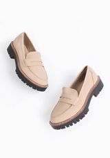 HFS Price Difference  Gretchen Mini Lug Loafer, TAUPE, small