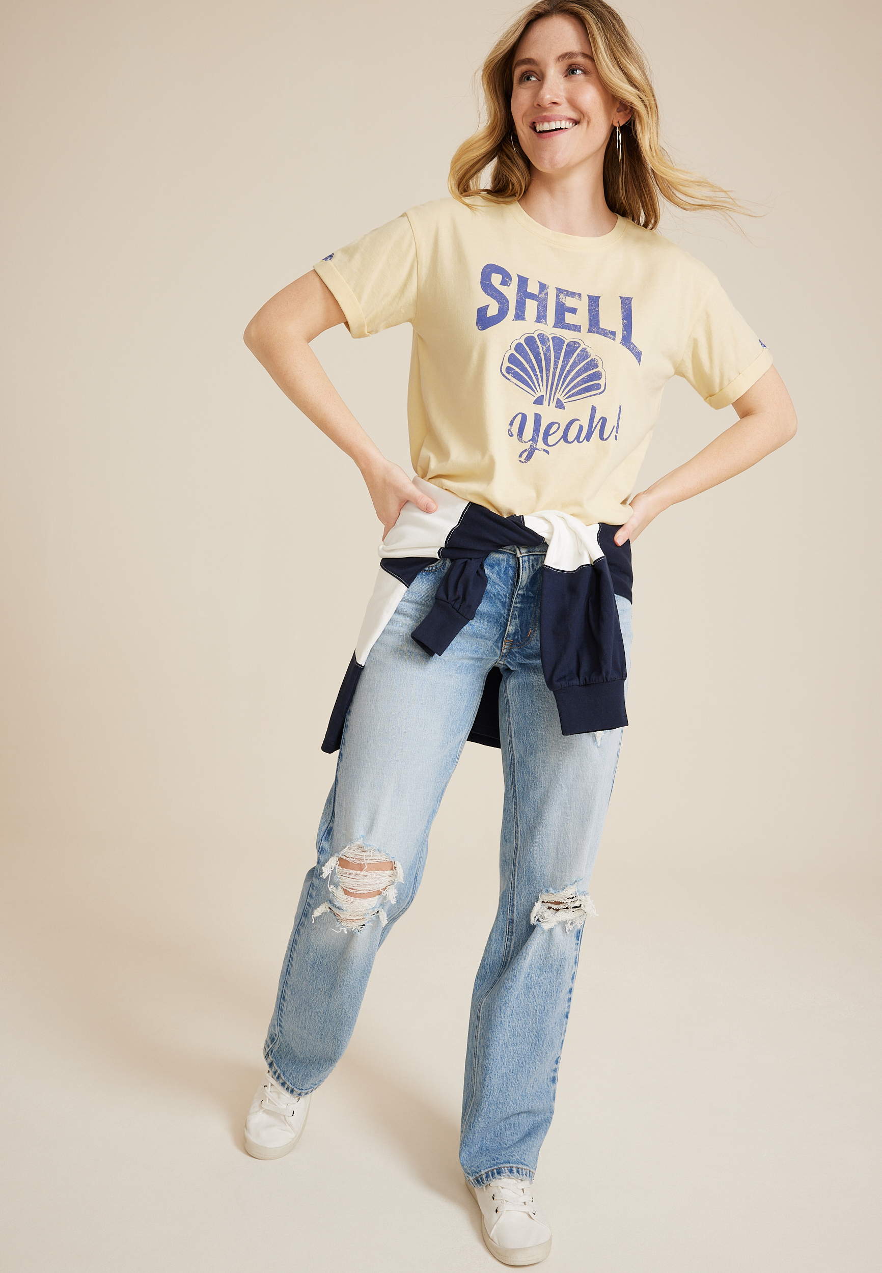 Shell Yeah Oversized Fit Graphic Tee