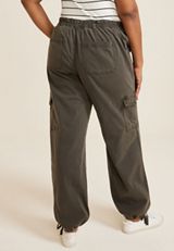 Plus Size High Rise Utility Straight Pant, C7222, small