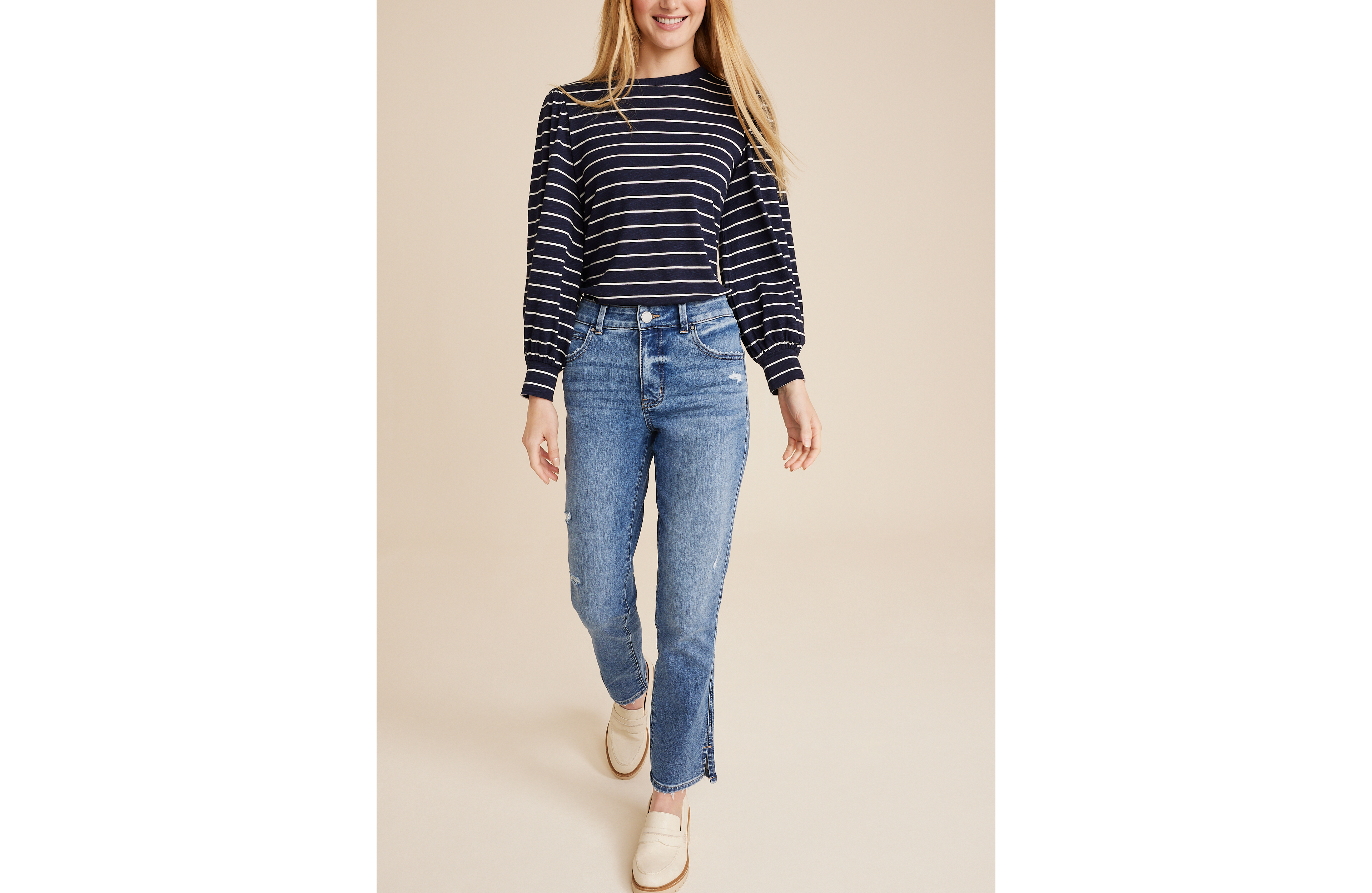 Everflex™ Curvy High Rise Slim Straight Ankle Jean