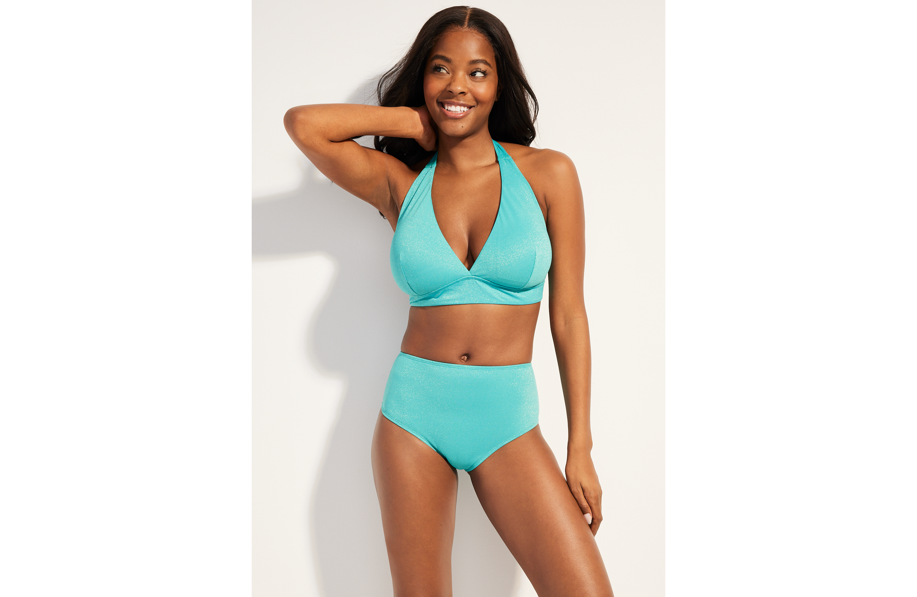 Sparkle Halter Bikini Top