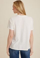 Everybody In The Pub Getting Tipsy Relaxed Fit Graphic Tee, ECRU, small