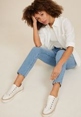 Everflex&trade; Mid Rise Slim Straight Ankle Jean, C2806, small