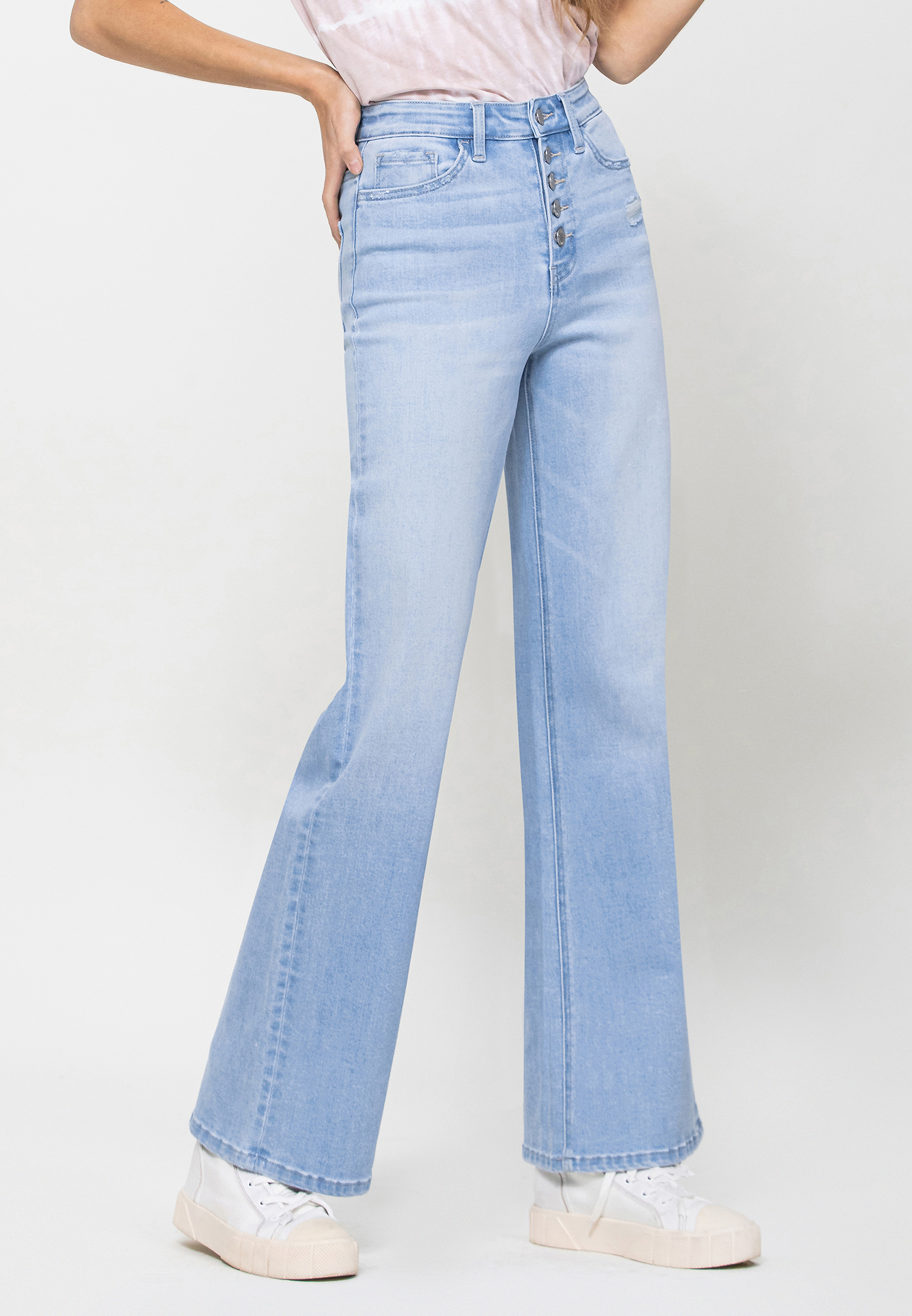 Vervet&trade; High Rise 90s Button Fly Loose Jean, C2806, large
