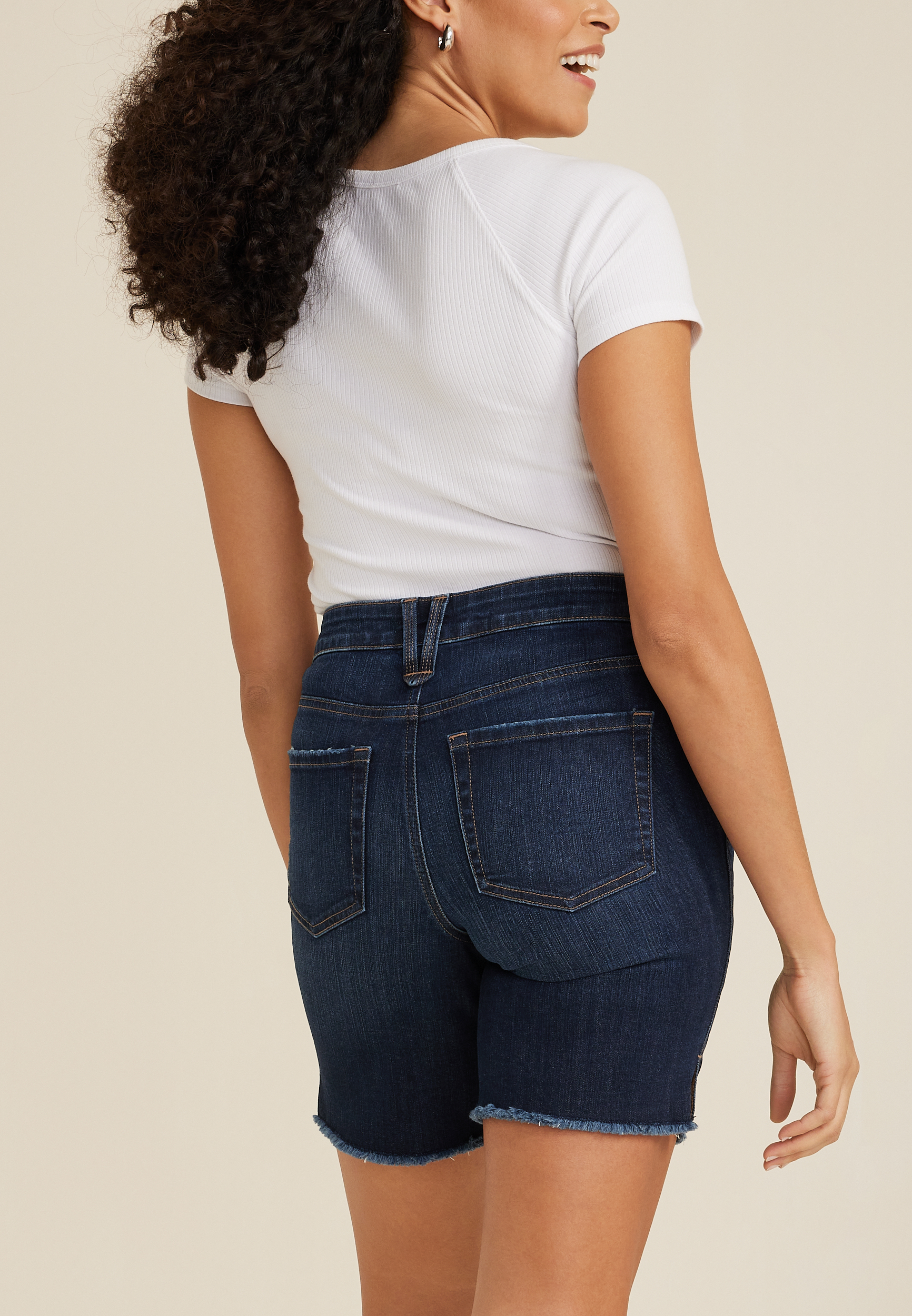 m jeans by maurices&trade; Classic Mid Rise Mid Fit 8in Bermuda Short, C258, large