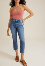 Everflex&trade; Mid Rise Mid Fit Slim Straight Ankle Jean, C3337, small