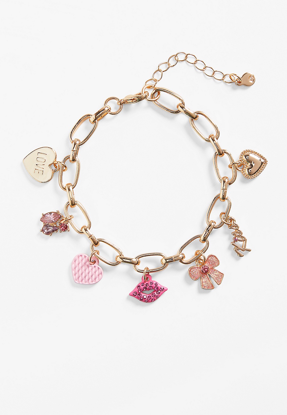 Valentine's Day Jewelry, Heart Bracelet and Romantic Charms