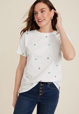 24/7 Dawson Shamrock Crew Neck Tee, C2380, small