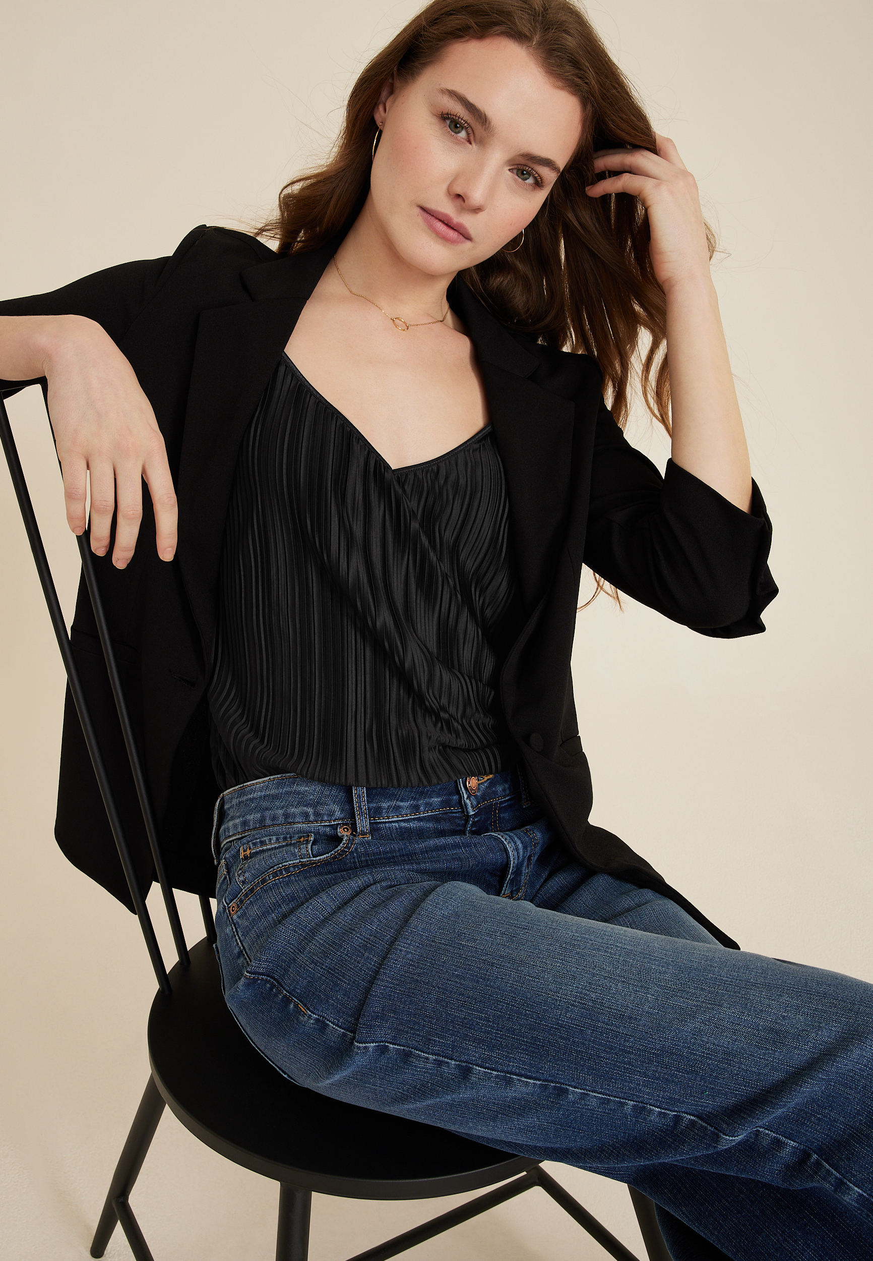 Plisse Swing Cami, C106, large