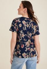24/7 Dawson Floral Crew Neck Tee, BLUE JASMINE COMBO, small