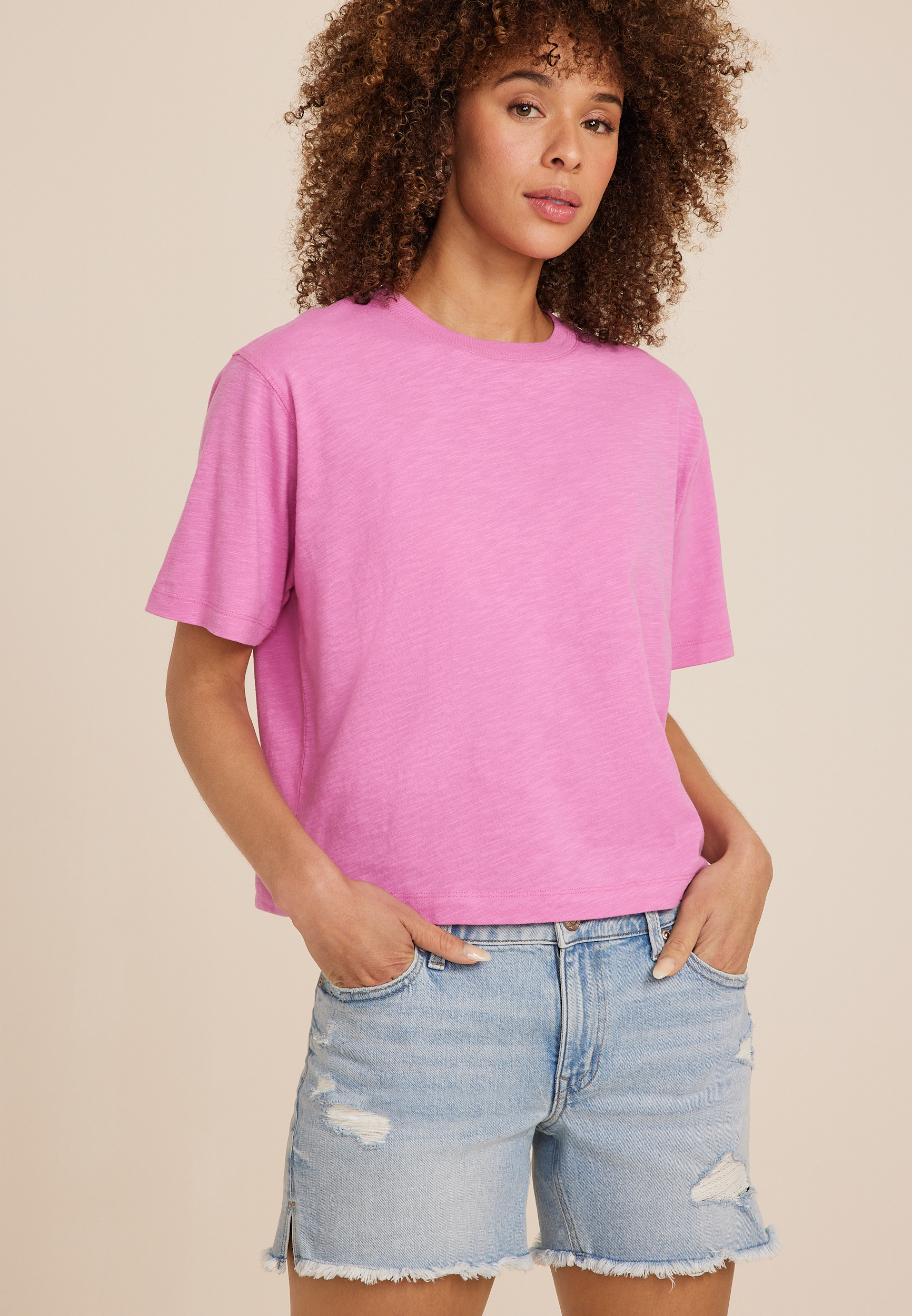 24/7 Boxy Crop Tee
