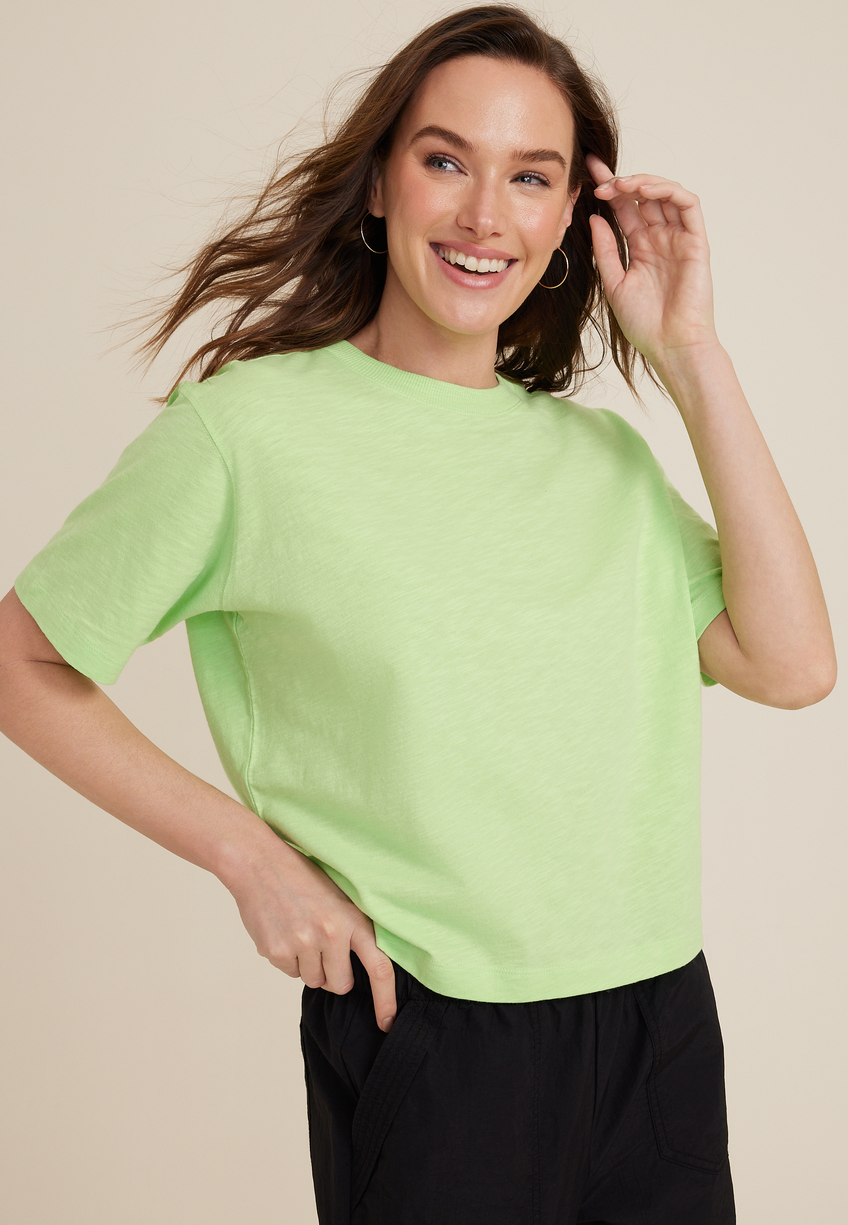 24/7 Boxy Crop Tee