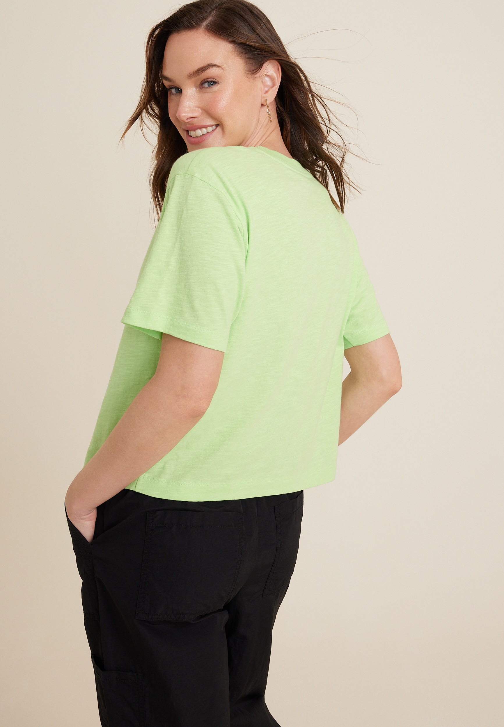 24/7 Boxy Crop Tee