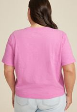 Plus Size 24/7 Boxy Crop Tee, C1345, small