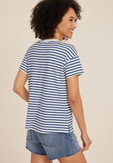 24/7 Dawson Striped Crew Neck Tee, C6339, small