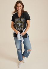 Should Have Come With A Warning Oversized Graphic Tee, C106, small