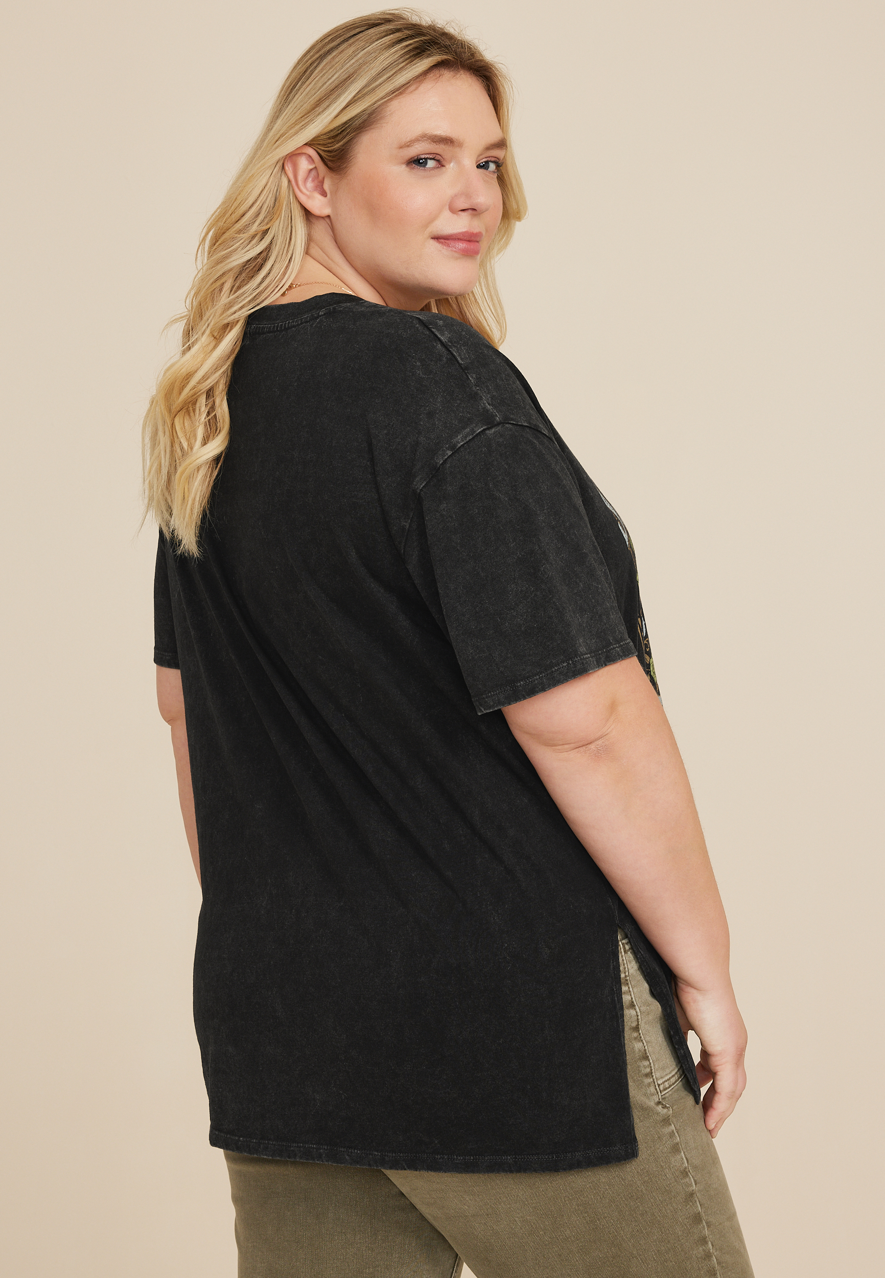 Plus Size Should Have Come With A Warning Oversized Graphic Tee, C106, large