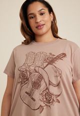 Plus Size Country Graphic Tee, C3343, small