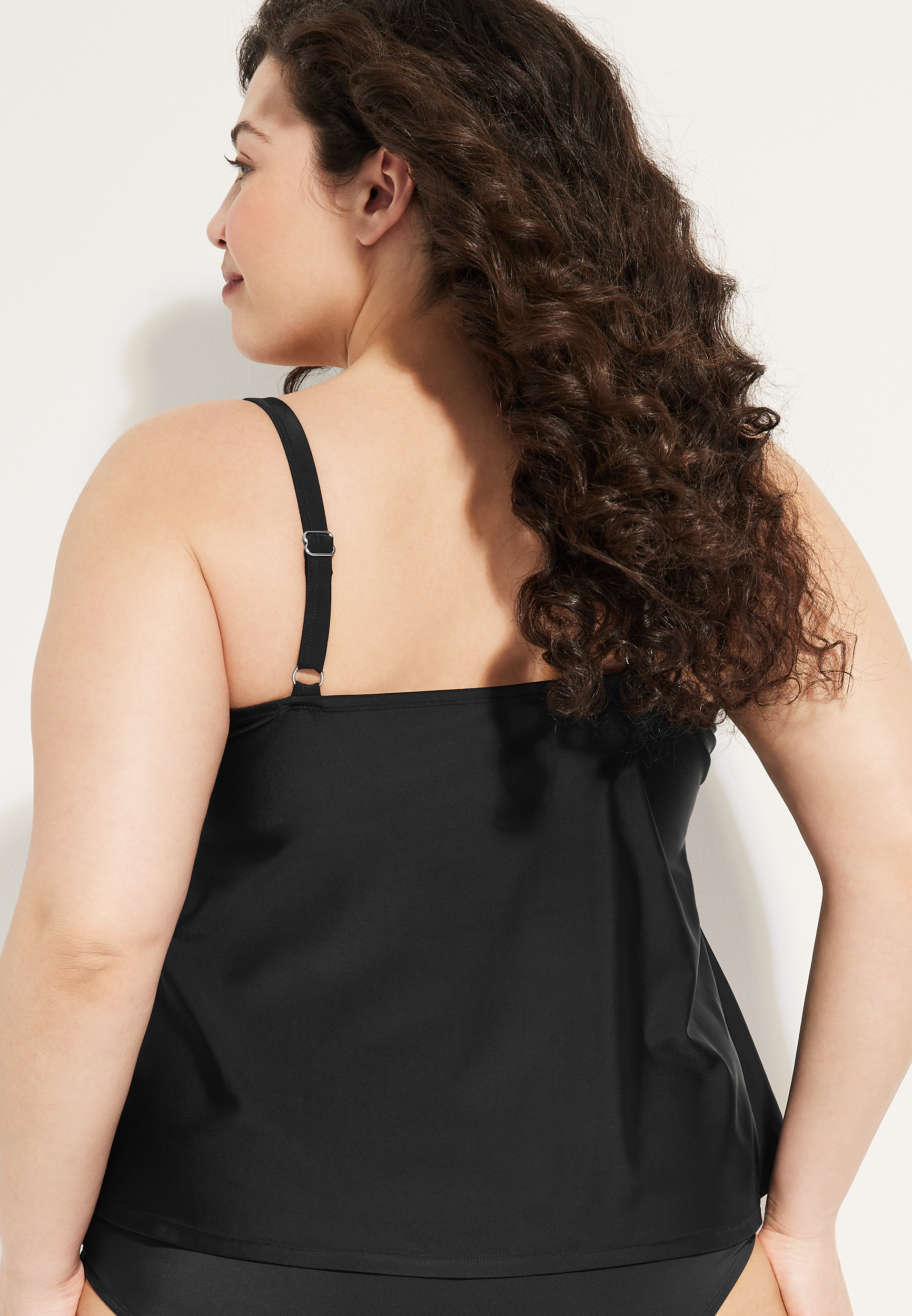 Plus Size Flyaway Tankini Swim Top, C106, large