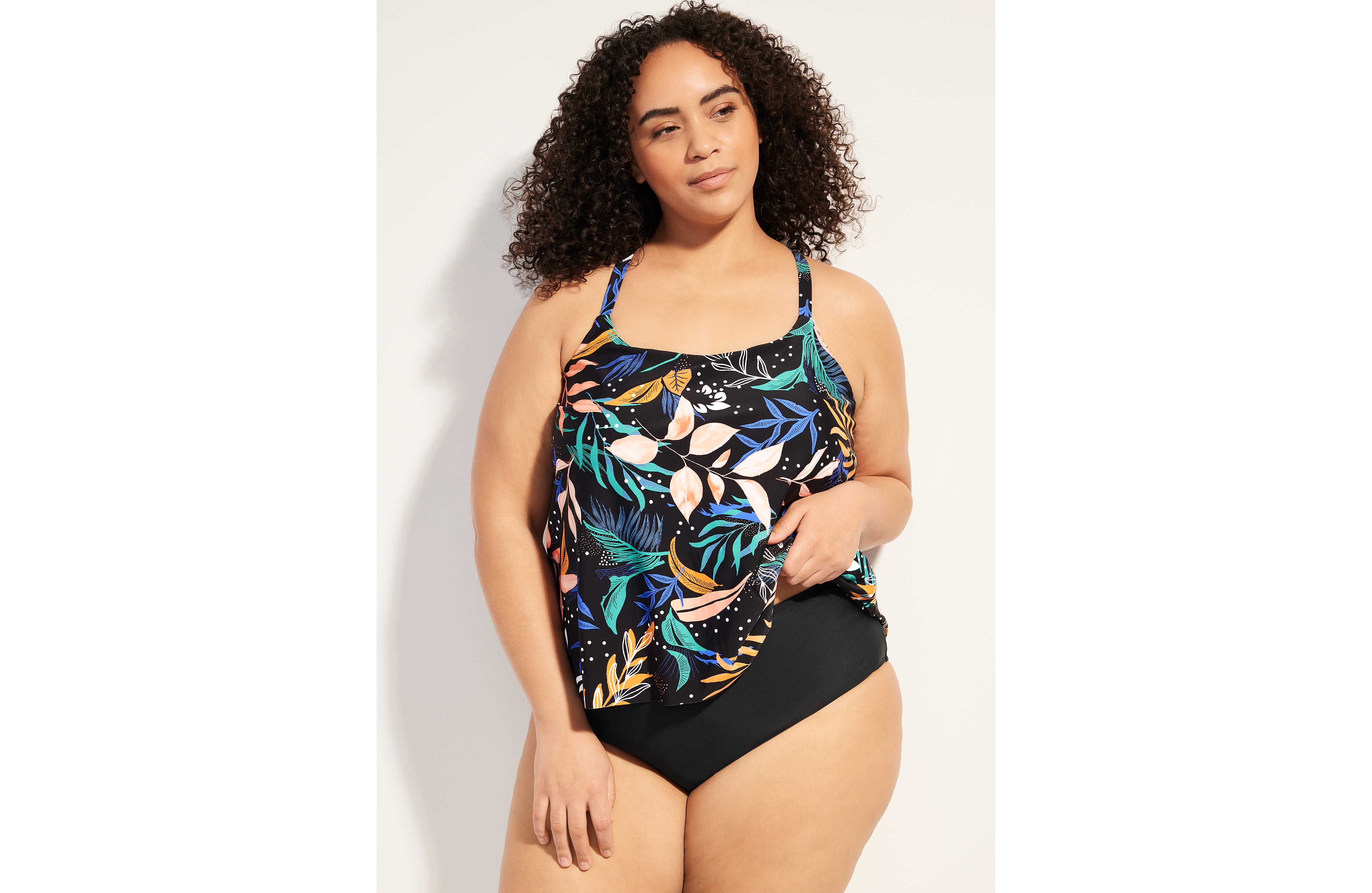 Plus High Waist Bikini Bottom