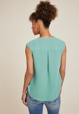 Juni V Neck Blouse, C4854, small