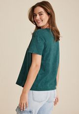 Let the Shenanigans Begin Relaxed Fit Graphic Tee, DEEP TEAL, small
