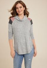 Haven Cowl Neck Top, C151, small