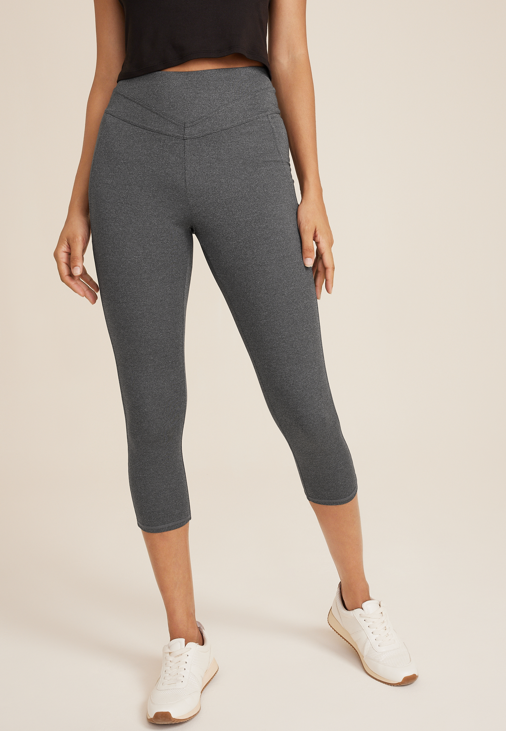 LC Lauren Conrad Womens Leggings Pant Activewear Yoga High Waist Gray –  Goodfair