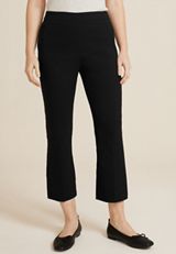 Bengaline Kick Flare Cropped Dress Pant, C106, small