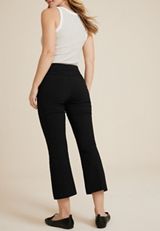 Bengaline Kick Flare Cropped Dress Pant, C106, small