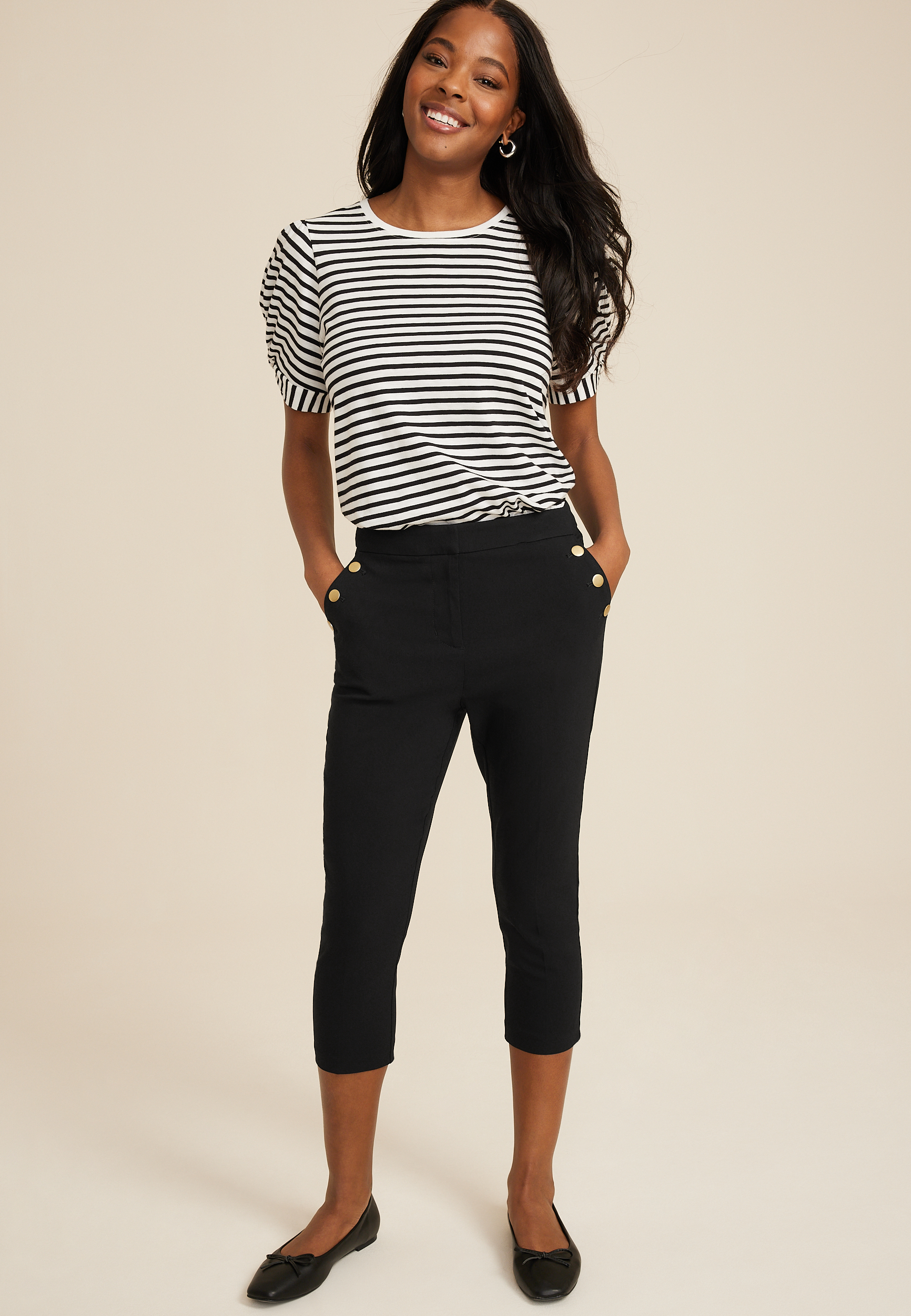 Bengaline High Rise Sailor Capri