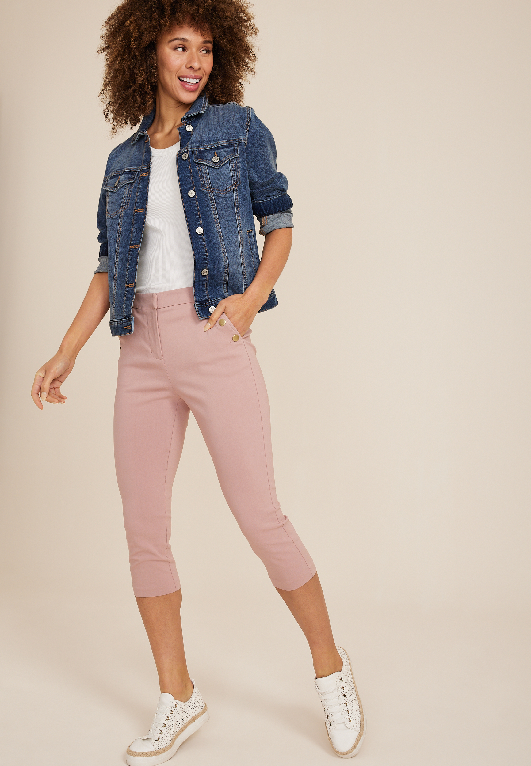 Bengaline High Rise Sailor Capri, C3343, large