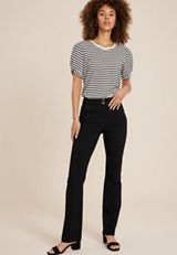 Bengaline Mid Rise Bootcut Pant, C106, small