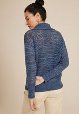 Open Stitch Zip Up Cardigan, C1943, small