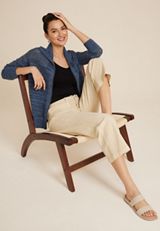 Open Stitch Zip Up Cardigan, C1943, small
