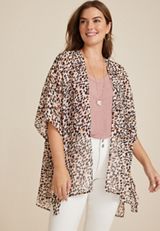 Animal Print Kimono, C3986, small