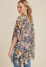 Printed Kimono, MULTI, small