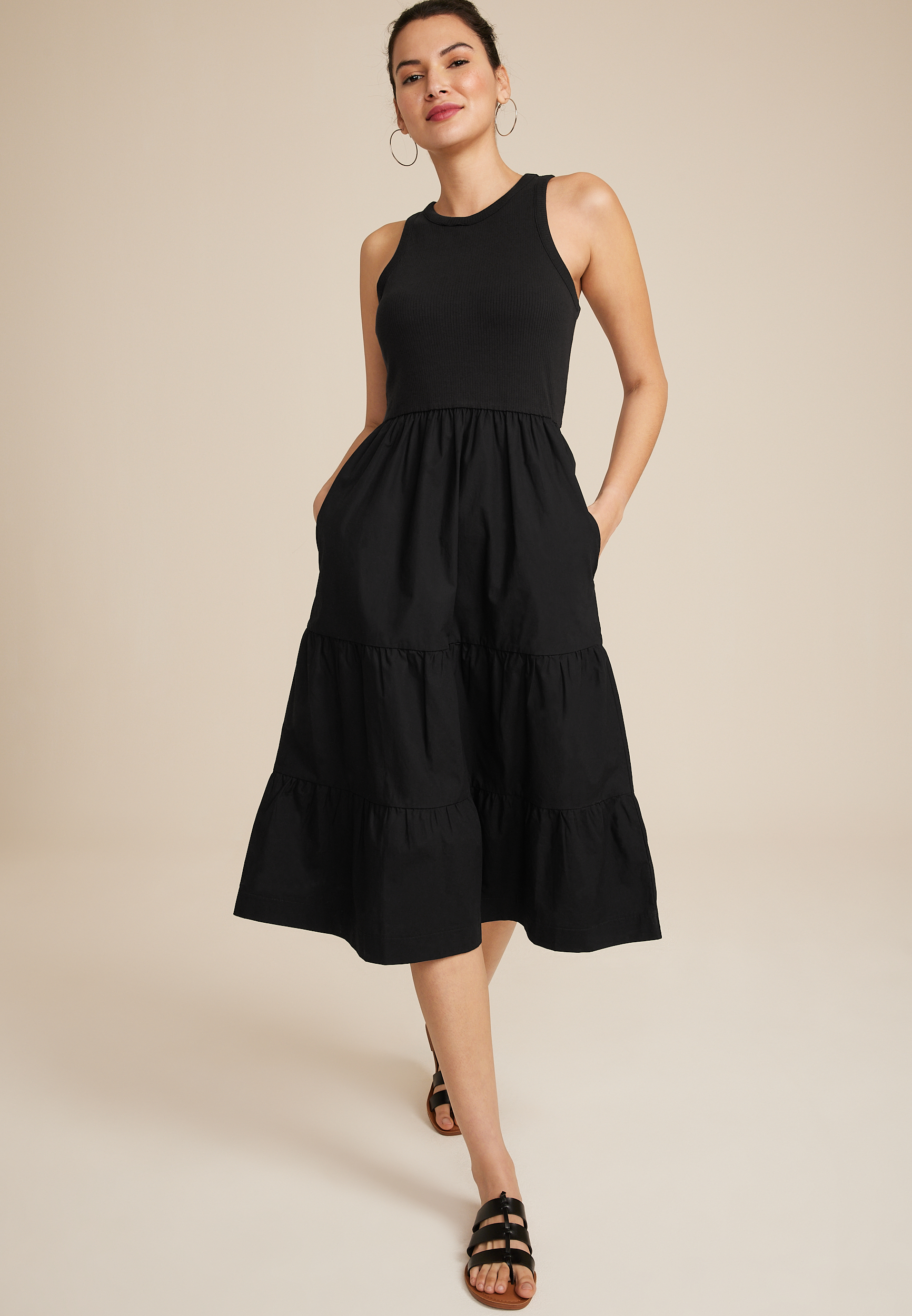 24/7 Knot Waist Midi Dress