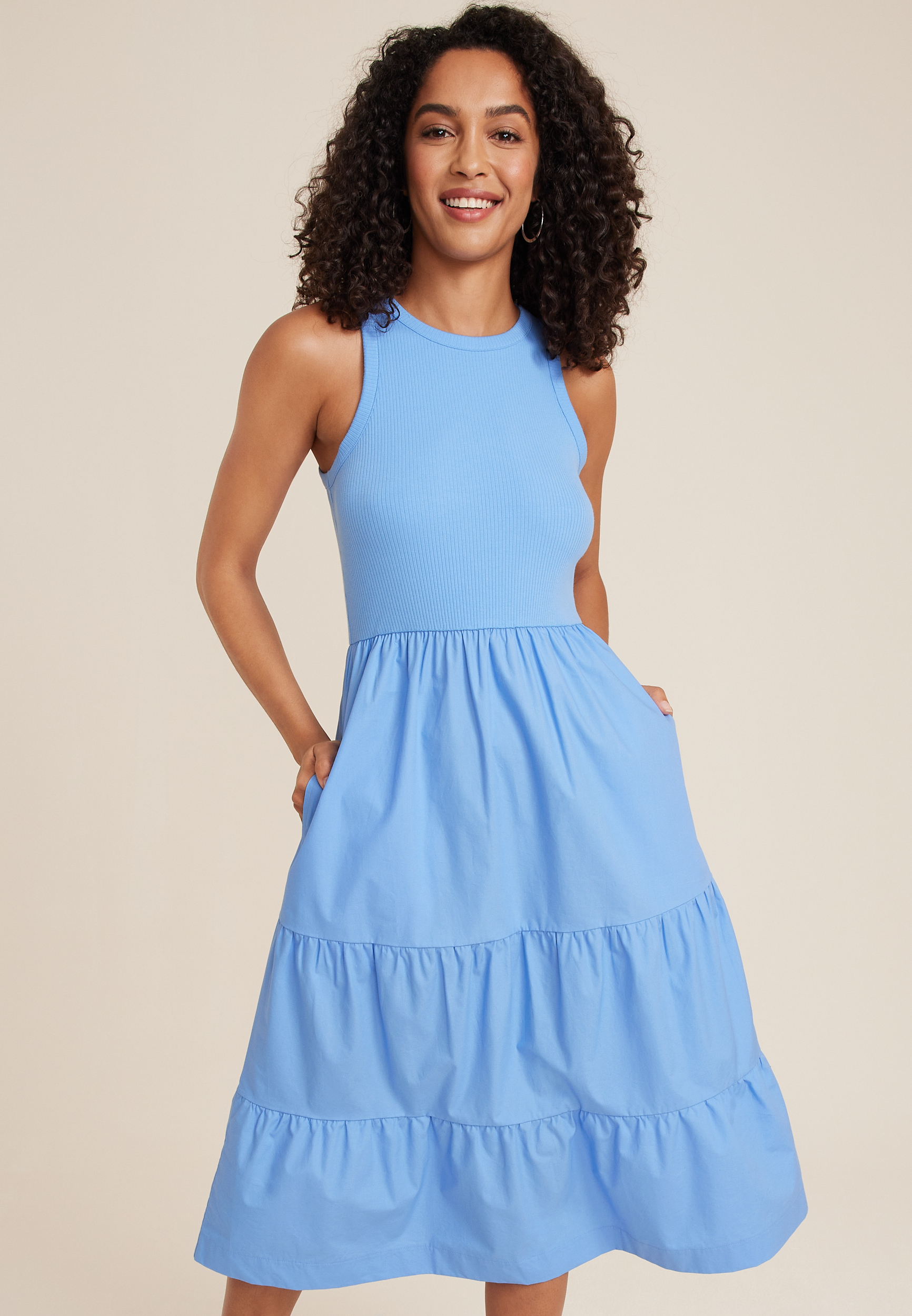 24/7 Knot Waist Midi Dress