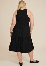 Plus Size Tiered Tank Dress, C106, small