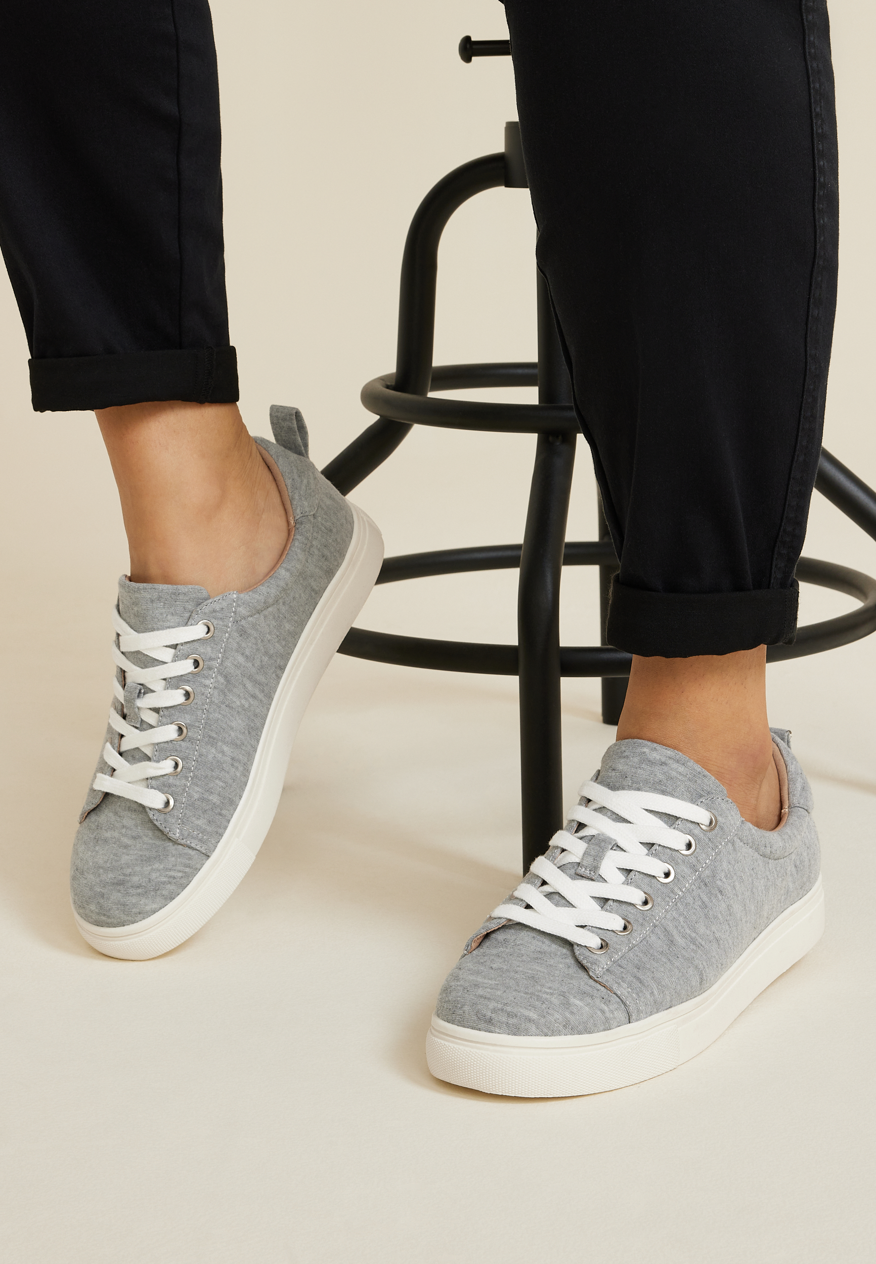 SuperCush Kendall Lace Up Sneaker, GRAY, large
