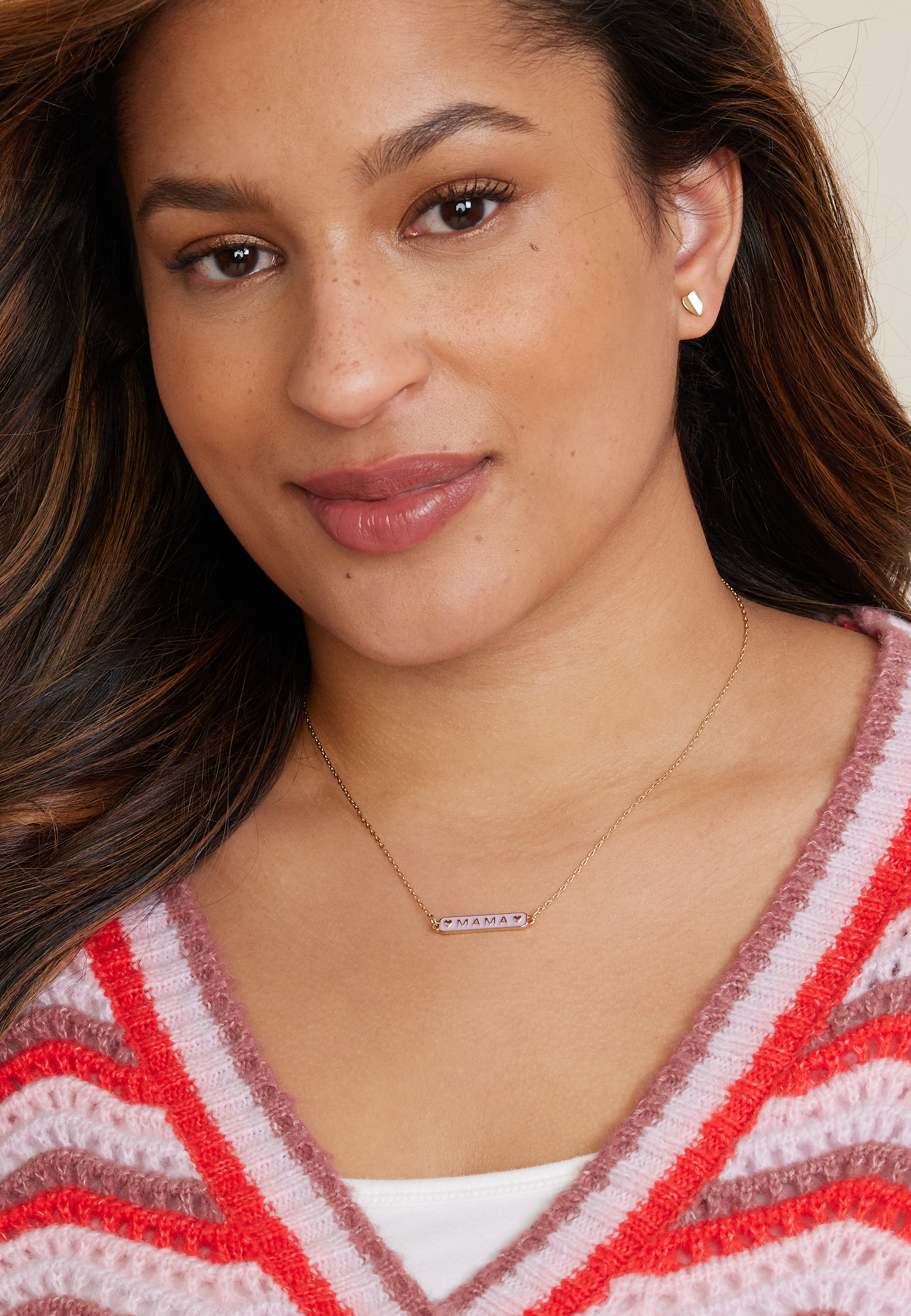 Mama And Mini Enamel Necklace Set, C595, large