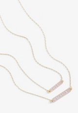 Mama And Mini Enamel Necklace Set, C595, small