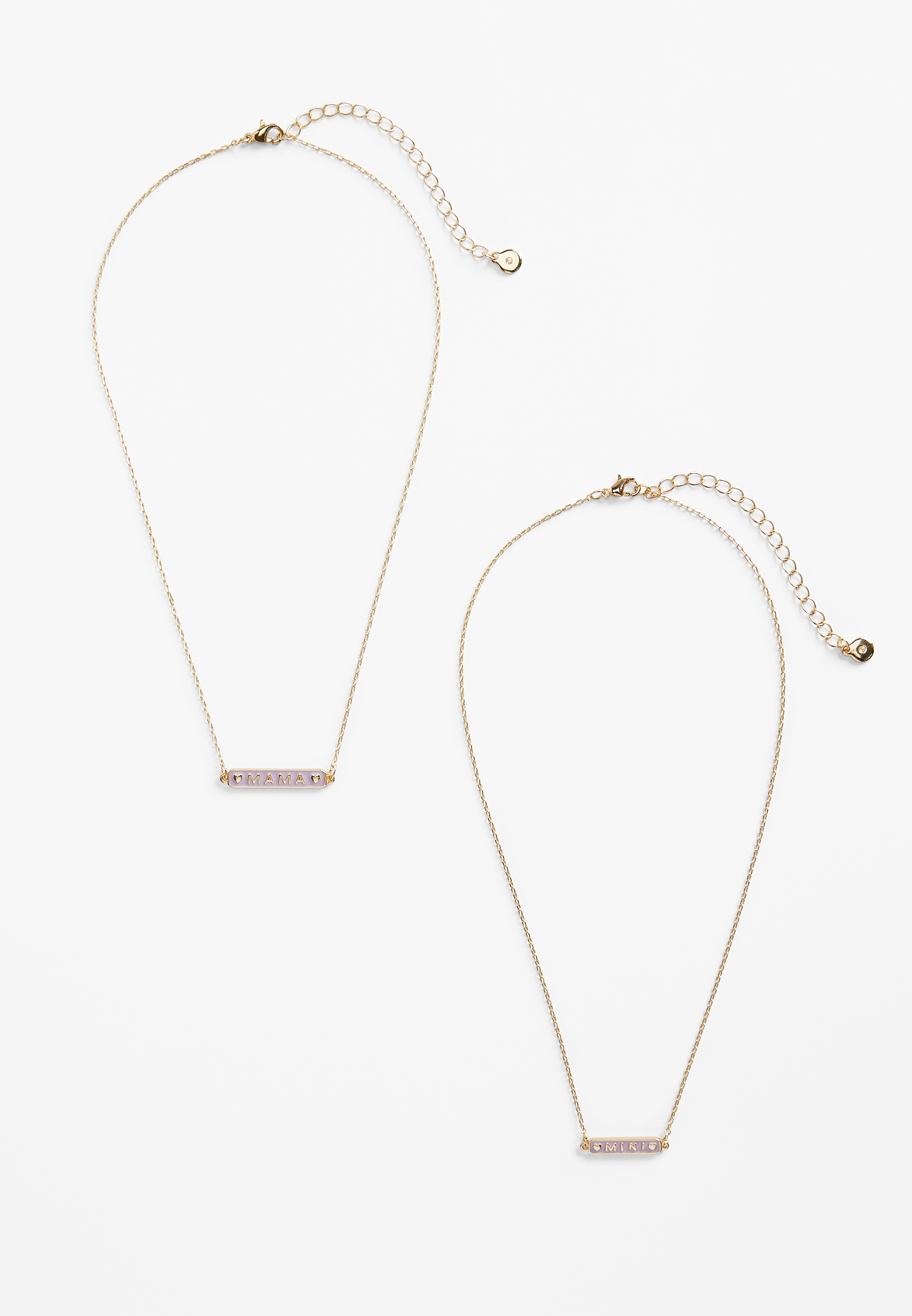 Mama And Mini Enamel Necklace Set, C595, large