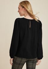 Pleat Shoulder Blouse, C106, small