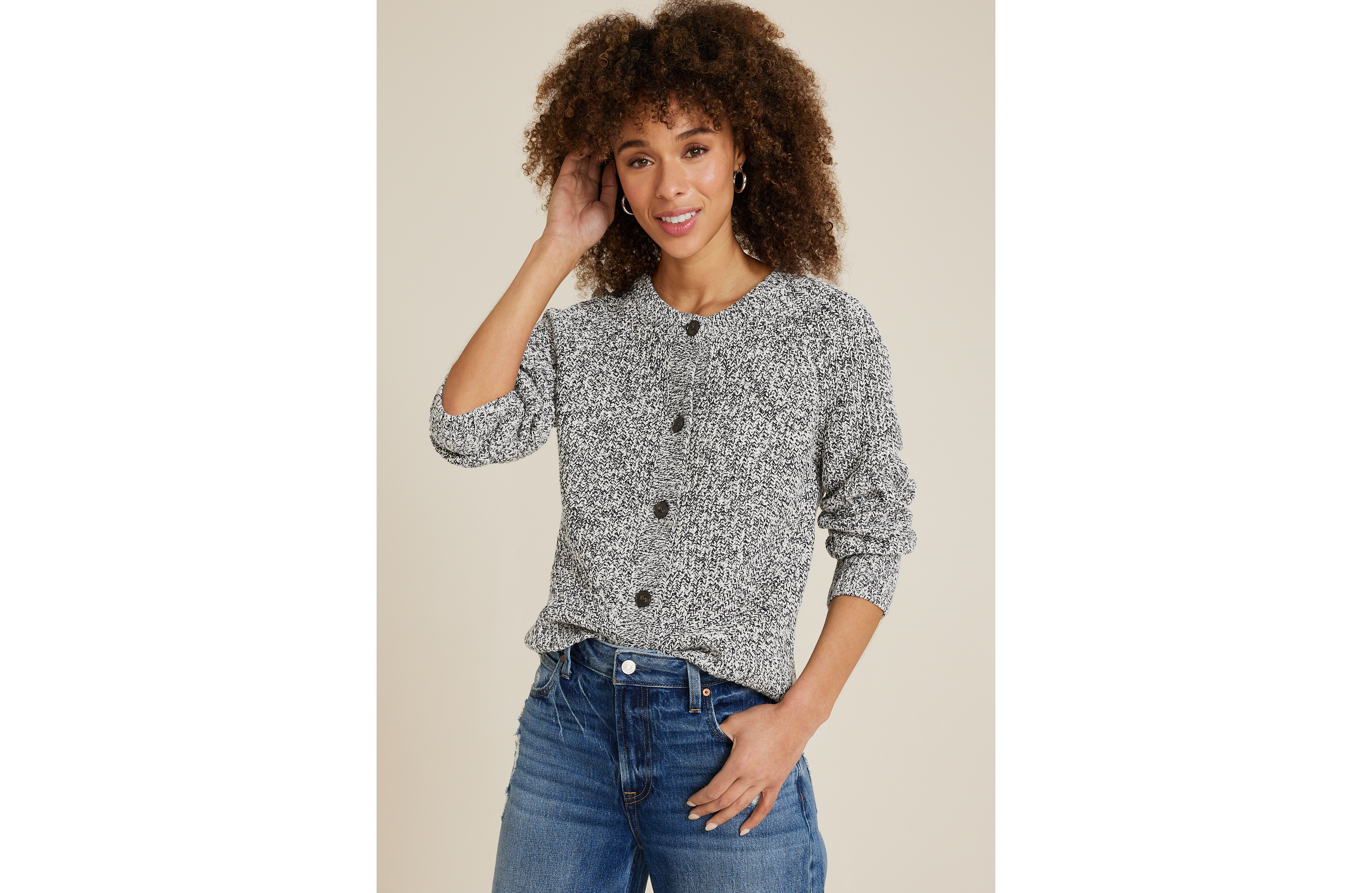 Bomber Button Up Cardigan