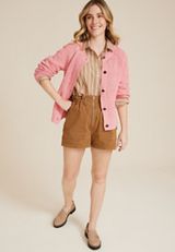 Bomber Button Up Cardigan, C9694, small